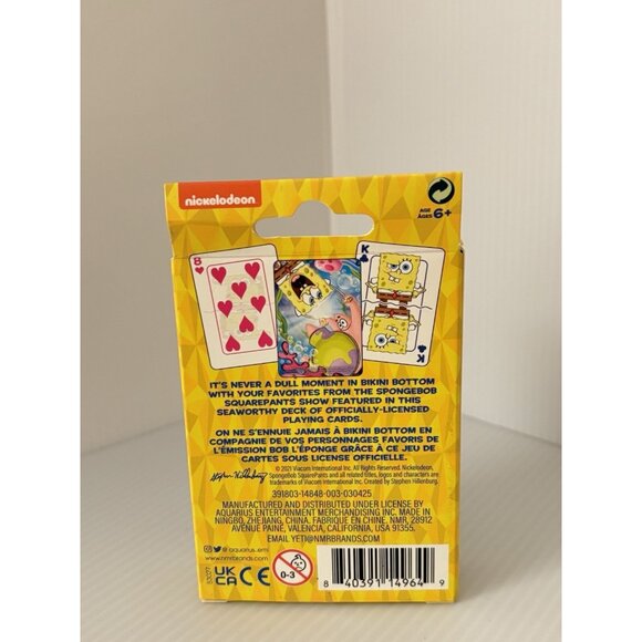 SpongeBob SquarePants Playing Cards Deck Collectible New Kids Fans Gift NEW - Picture 5 of 5